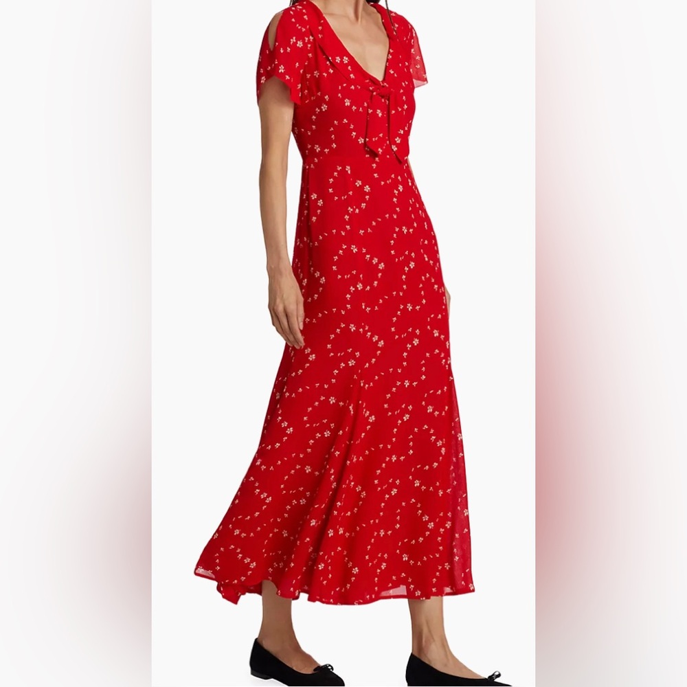 NWT Reformation Talleen Floral Midi Dress, 2 - Picture 6 of 14